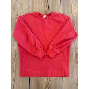Lululemon Scuba Perfectly Oversized Crewneck Sweatshirt Red Size 2